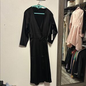 3•ALFANI Black Wrap Dress- NWT SIZE 10